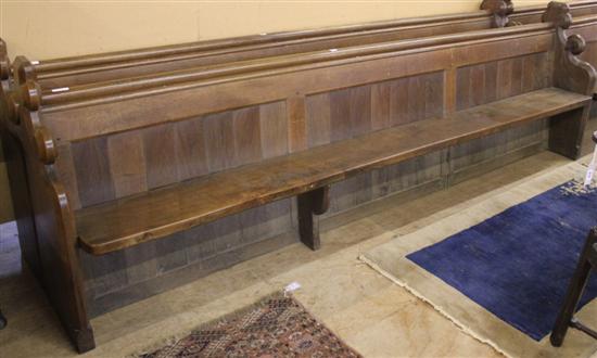 Oak 10ft pew